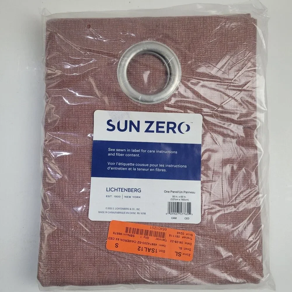 NEW Sun Zero One Panel Grommet Curtain 'Cedar' 50